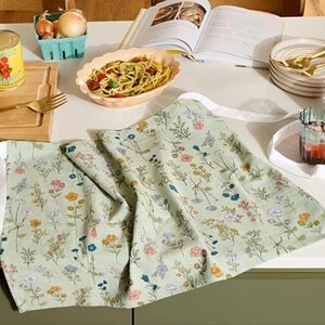 Drew Barrymore "Beautiful" Collection Floral Half Patterned Apron